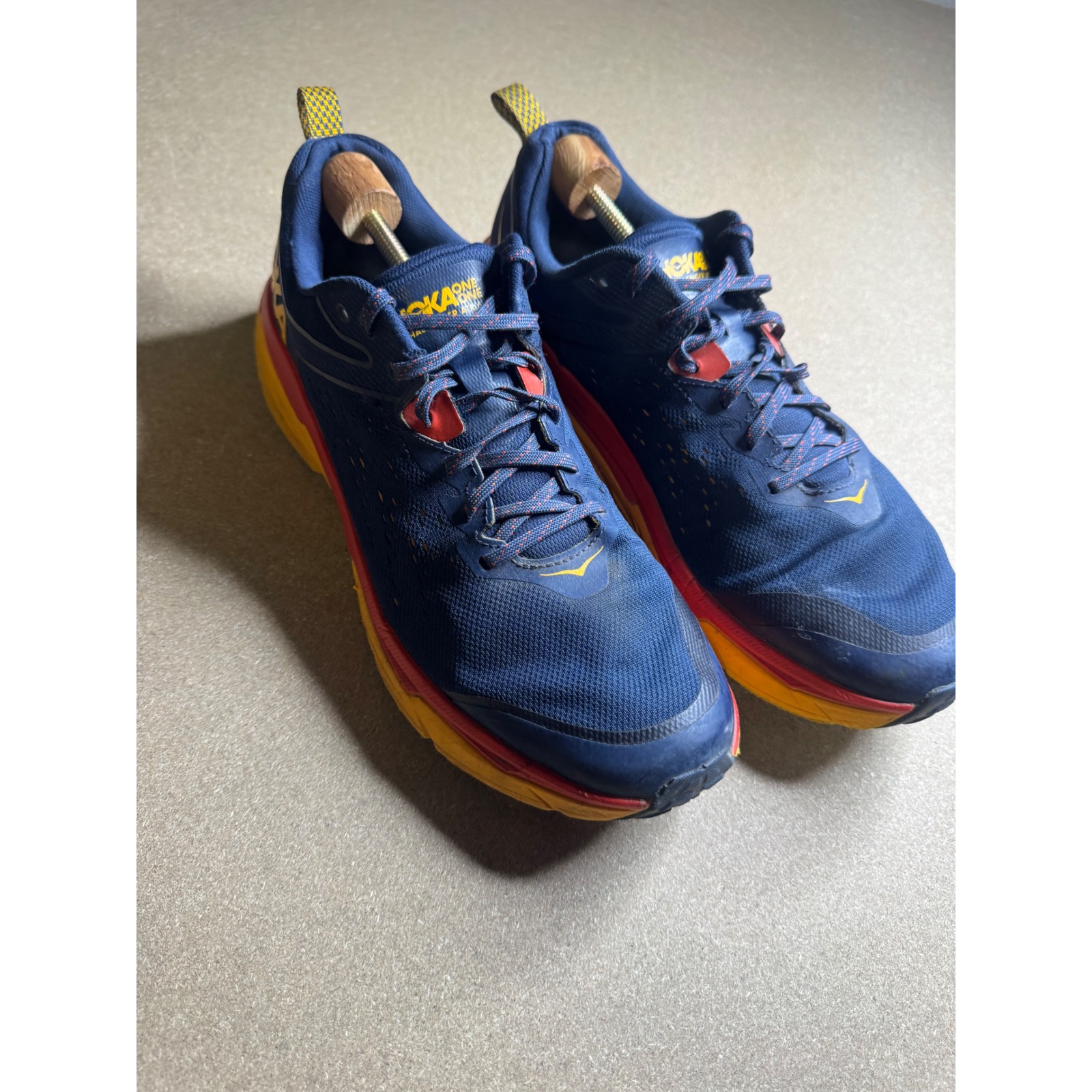 Hoka One One Challenger Atr 6 Mens 12.5 Blue Orange Trail Running Shoes 1106510
